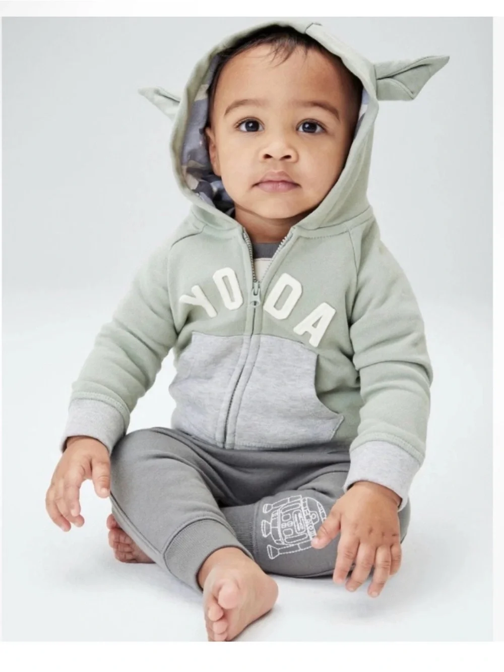 Baby Gap Yoda Star Wars Zip Up Hooded Sweatshirt 18-24M